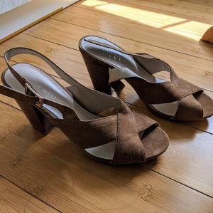 Nine West Brown Sandals, Size 7